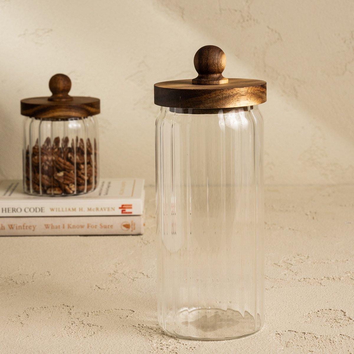 

Heritage storage jar clear d9xh23. 5 cm