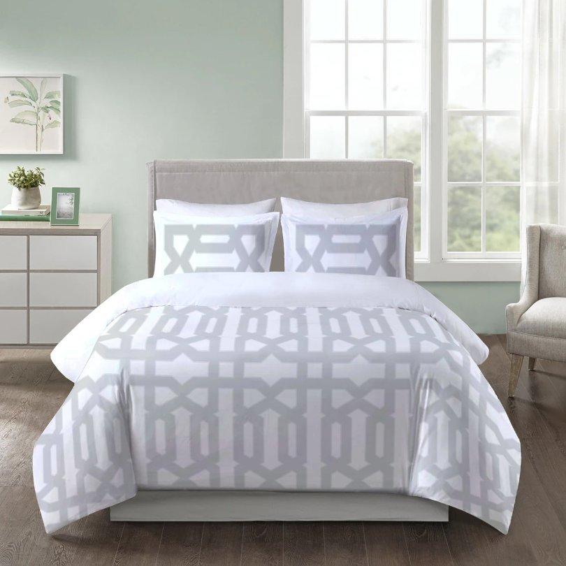 

Sant pol 5 pcs jacquard comforter set grey 260x270 cm