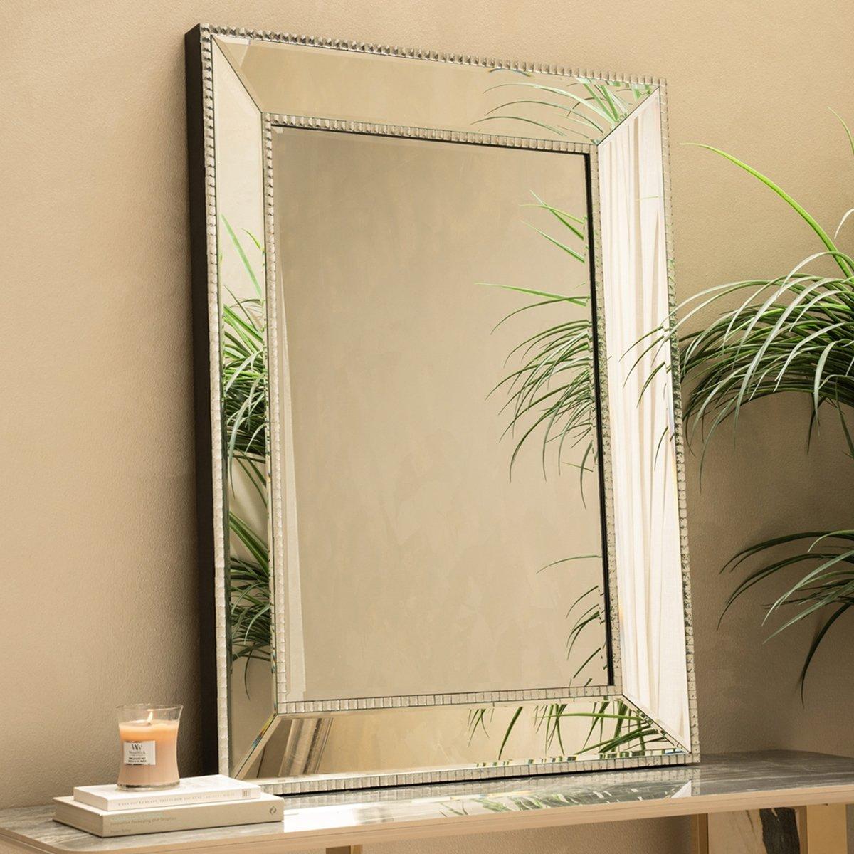 

Bling mirror silver 114. 5x84. 5x6. 5 cm