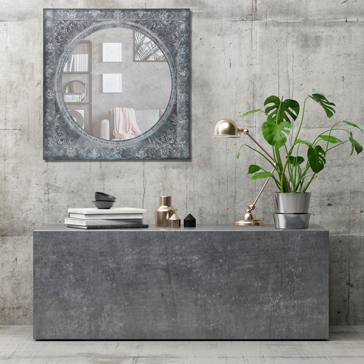 

Mandala mirror silver 80x80x1. 6 cm