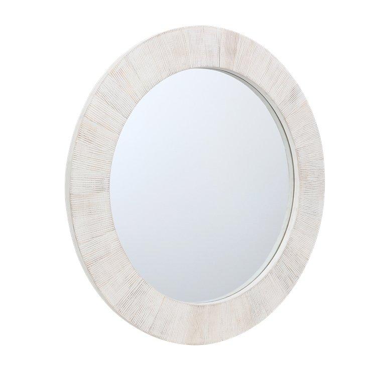 

Pearl round mirror white 80x80x2. 6 cm