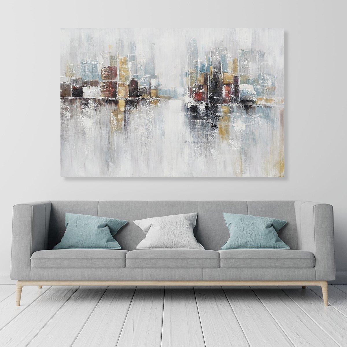 

Urban oil canvas grey 120x80 cm