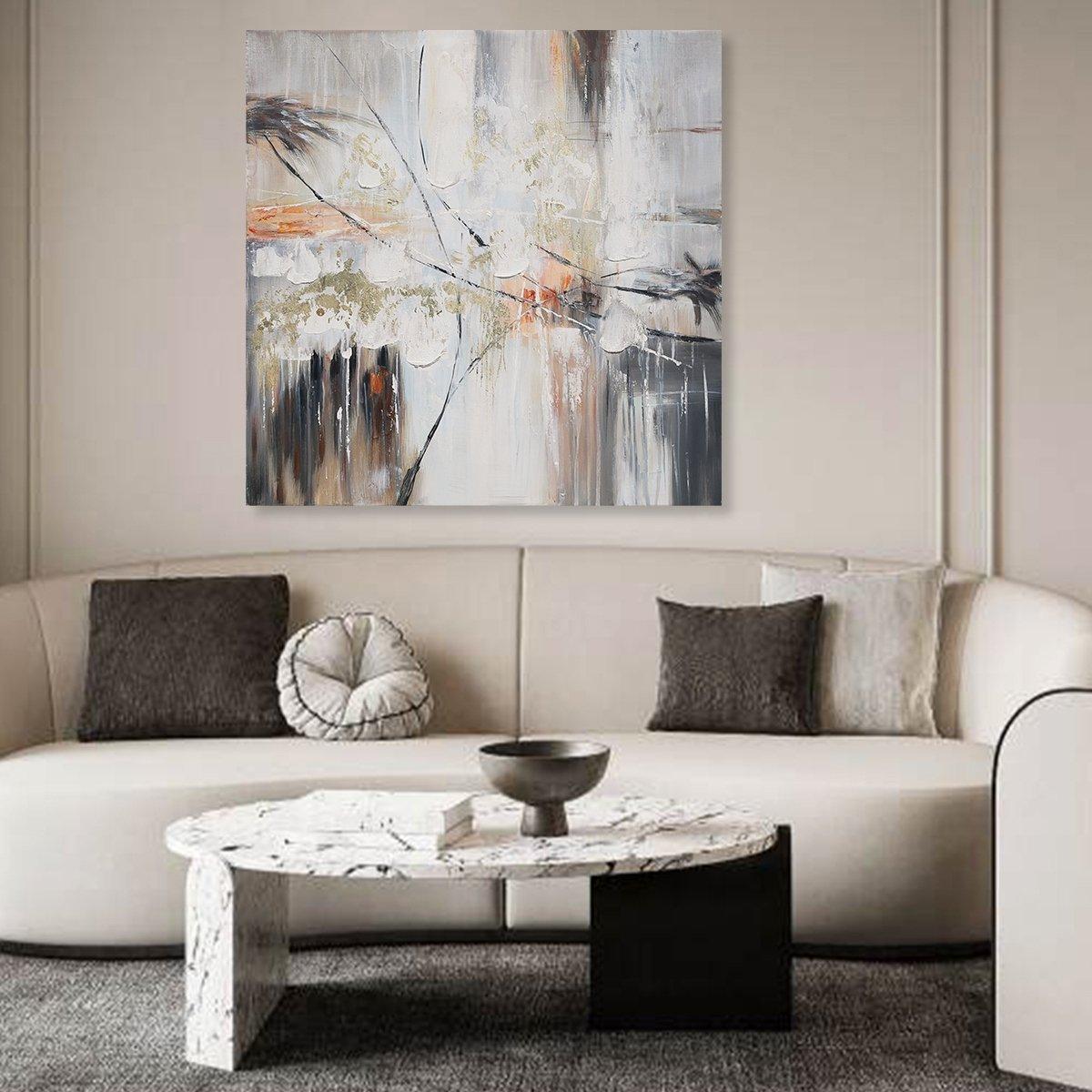 

Ashy oil canvas multicolor 60x60 cm