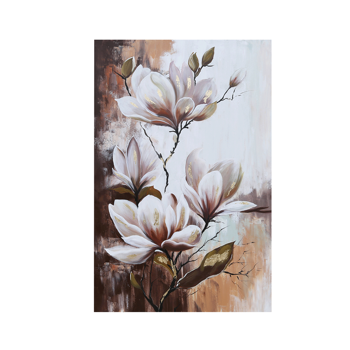 

Magnolia oil canvas brown 80x120 cm
