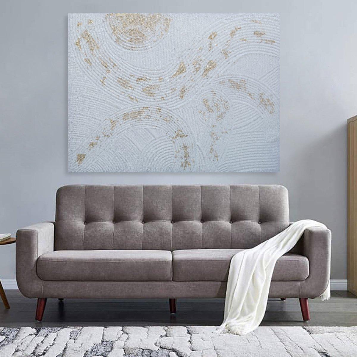 

Quirky oil canvas white 120x90 cm