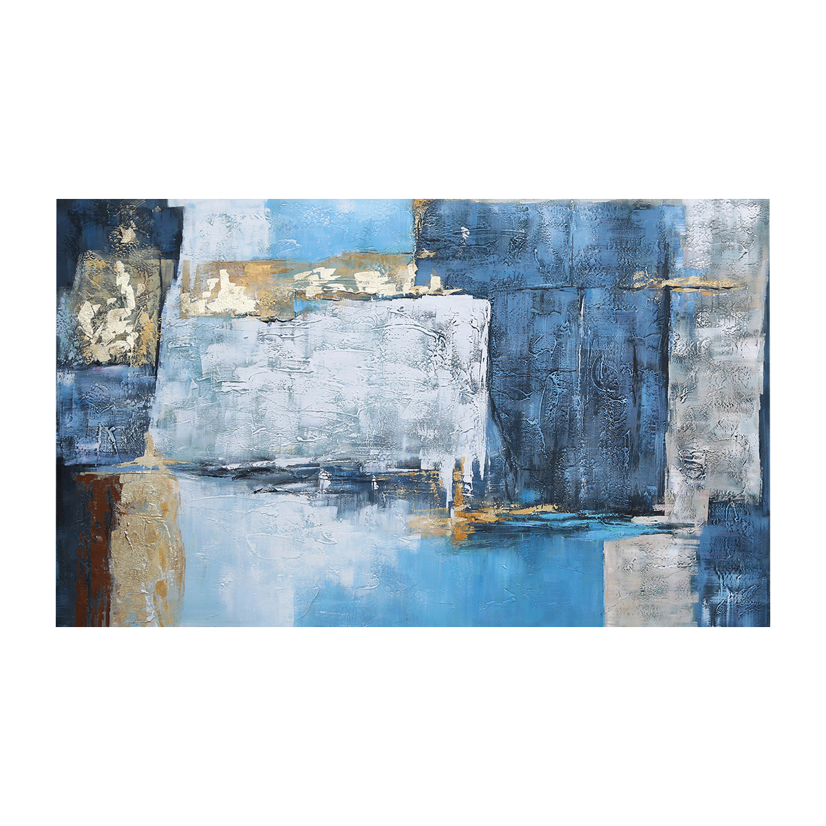 

Kelsie oil canvas blue 150x90 cm