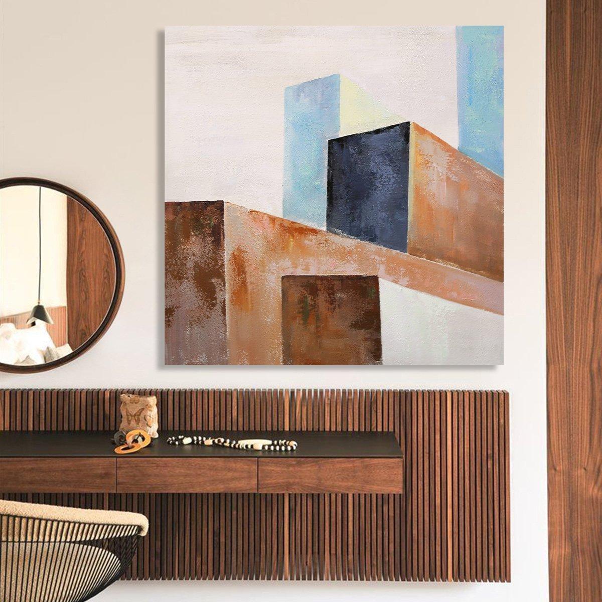 

Wall oil canvas multicolor 80x80 cm