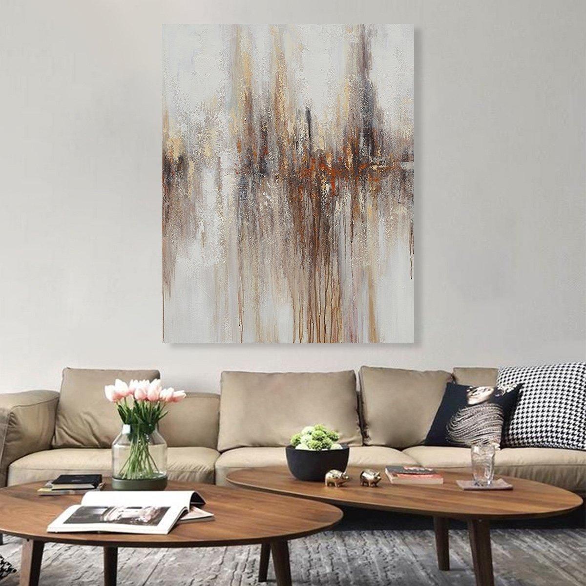 

Brush oil canvas gold 80x100 cm