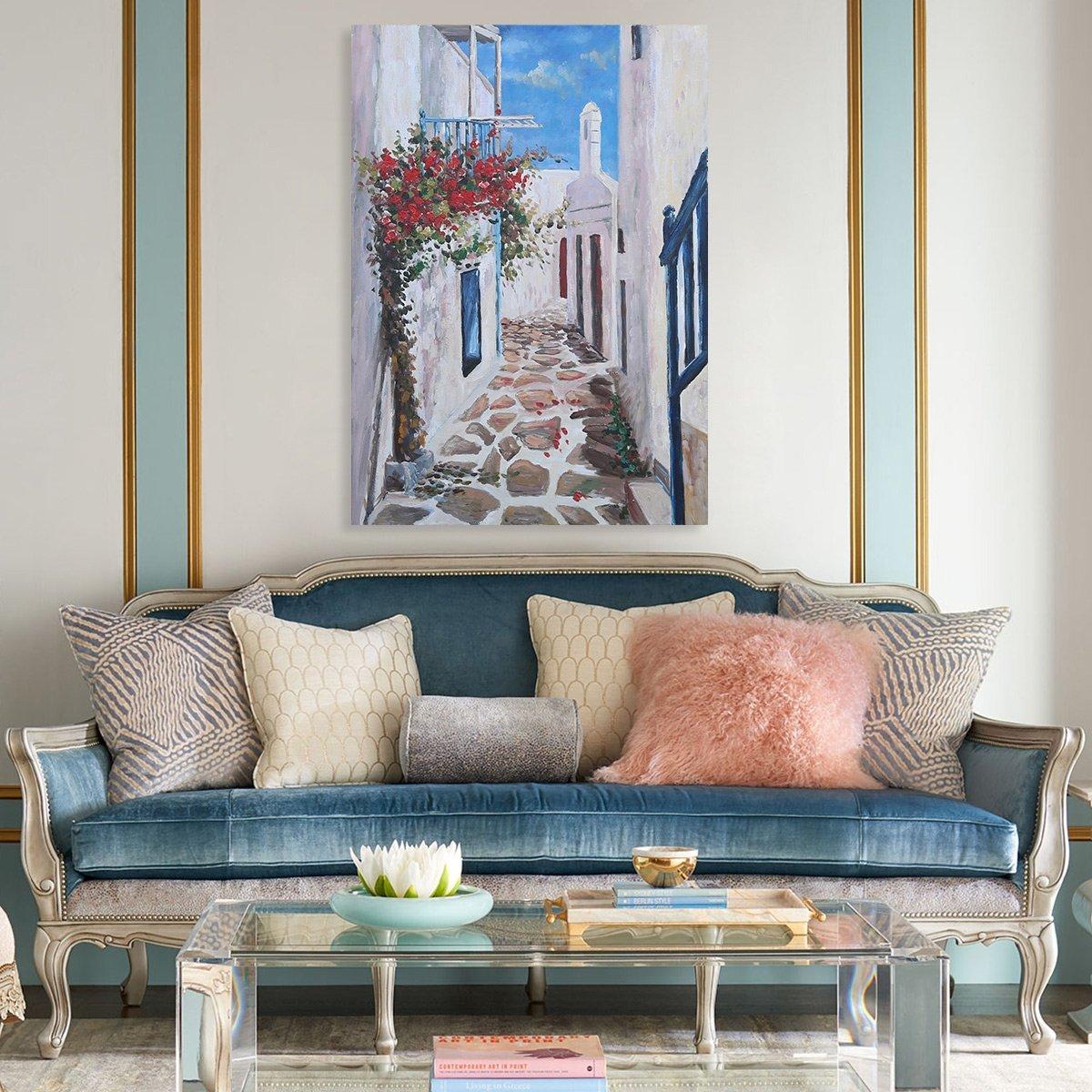 

Calm oil canvas blue 50x70 cm