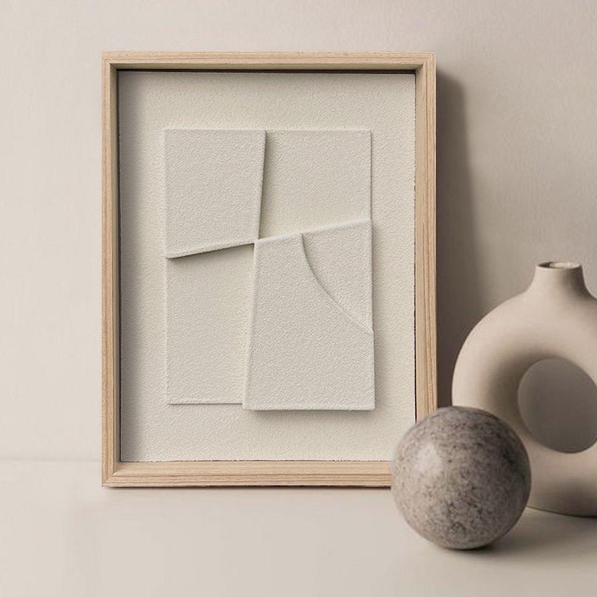 

Rocky wall art white 55x75 cm