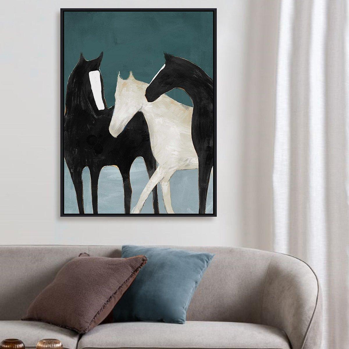 

Feras framed art blue/black 75x100 cm