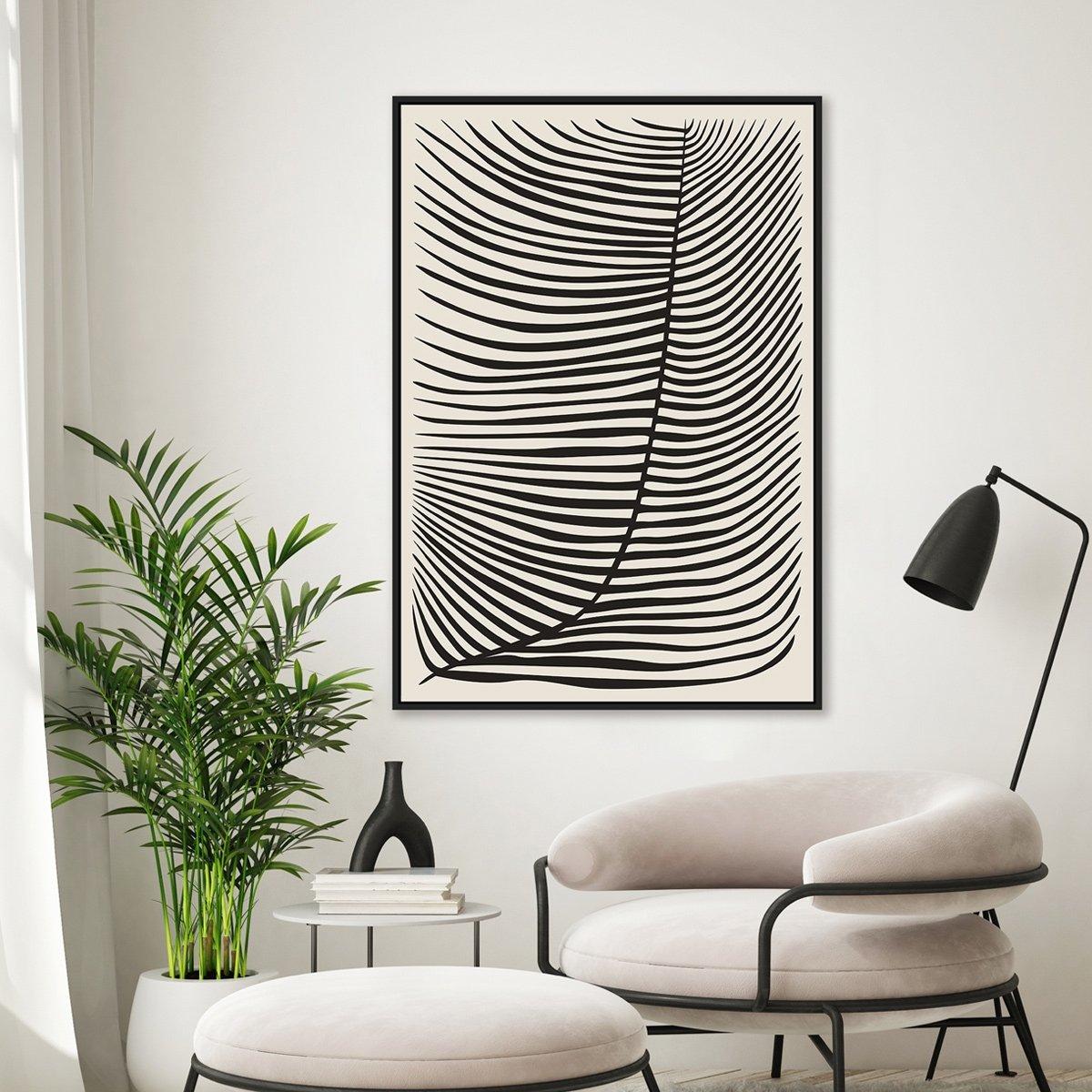 

Bony applique framed art black 70x100 cm