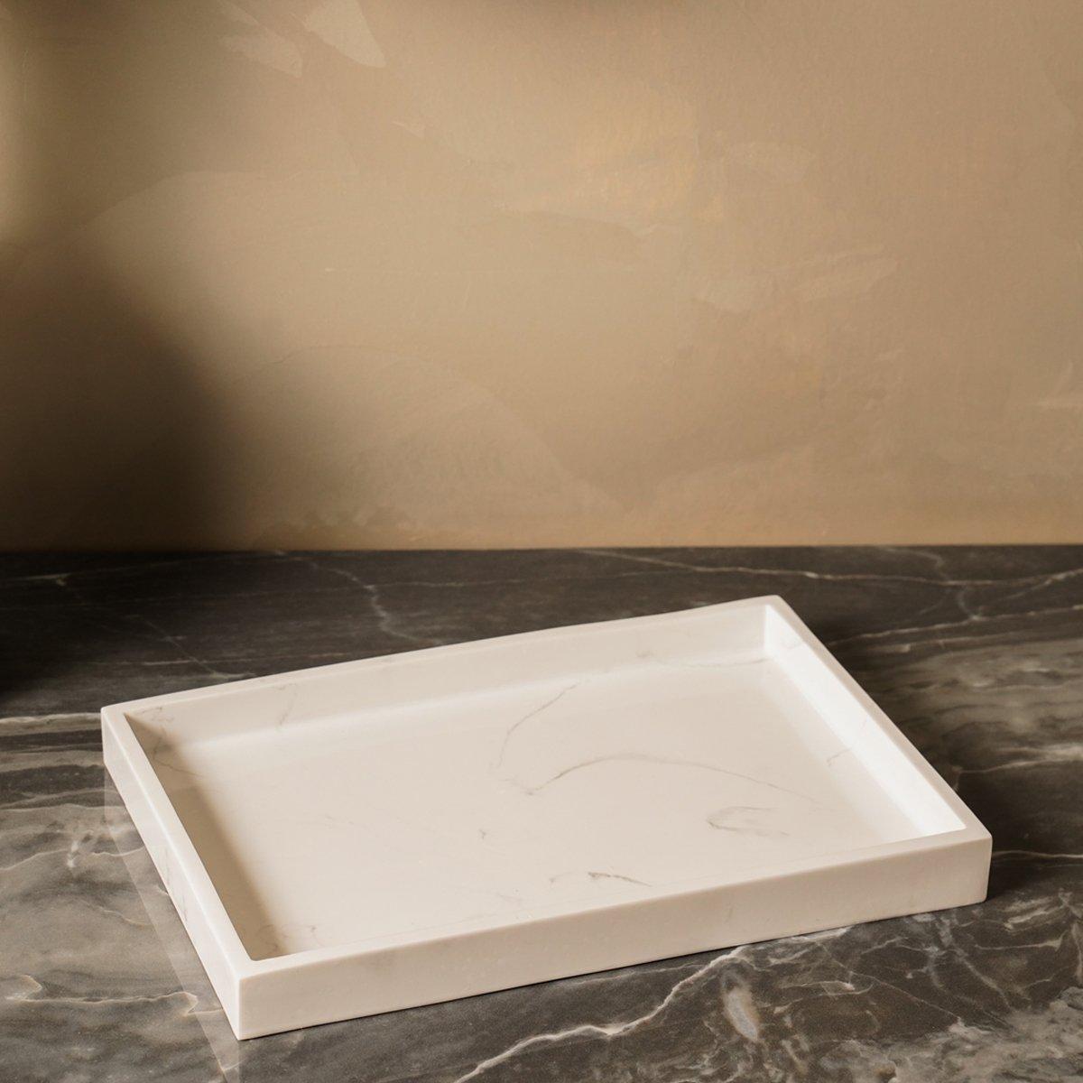 

Blanc free standing tray white