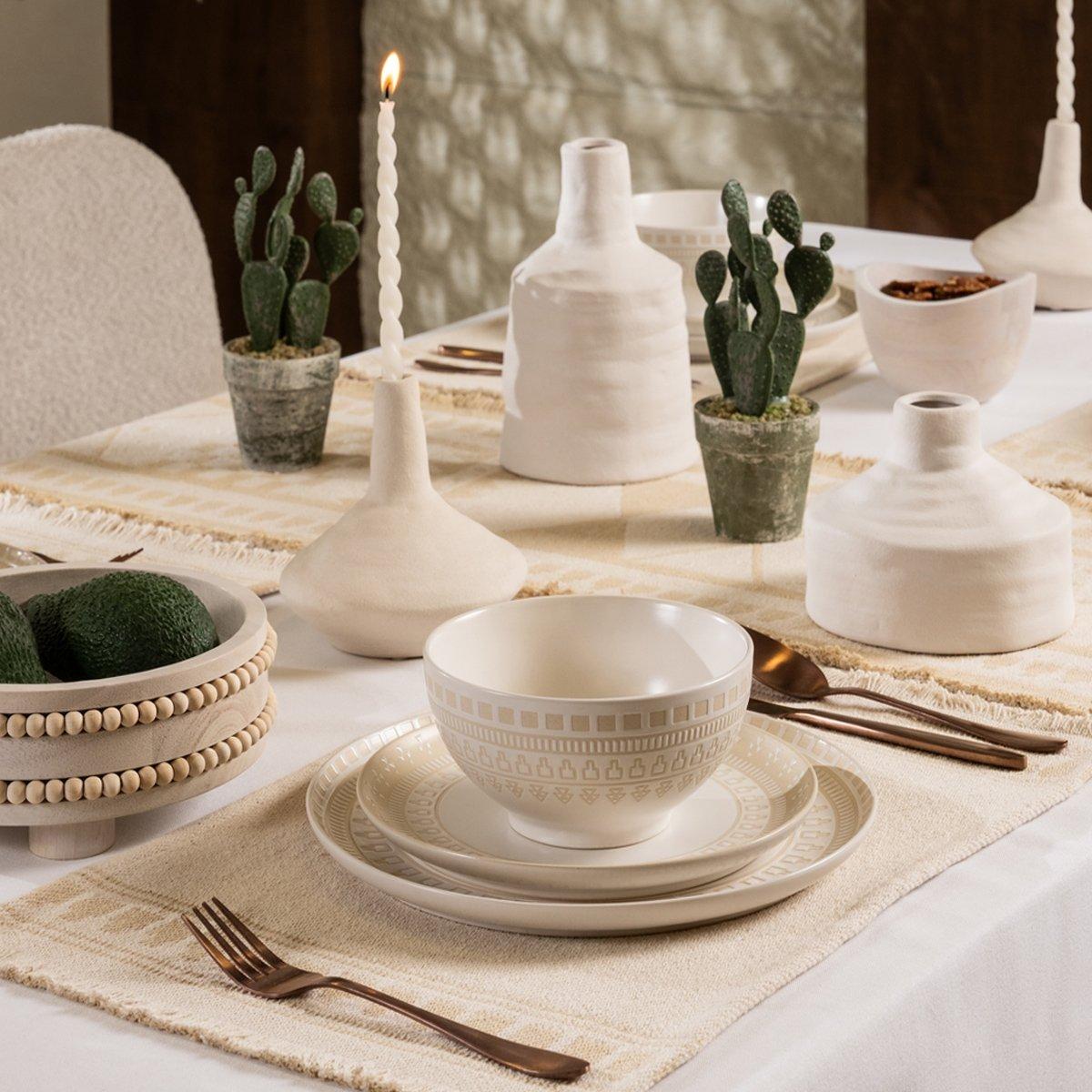 

Sada carve dinner set 18pcs beige