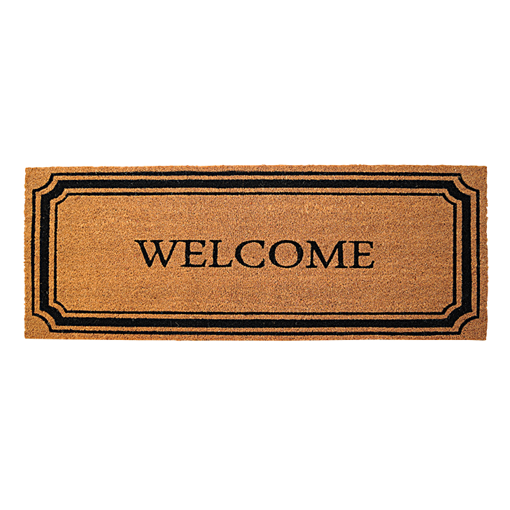 

Mabuhay printed door mat natural 45x120 cm