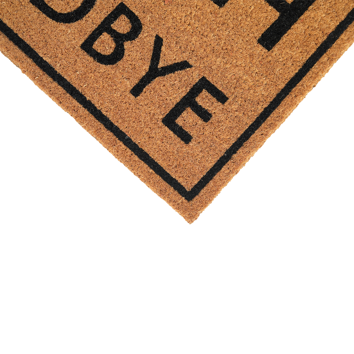 

Hello goodbye printed door mat natural 45x75 cm