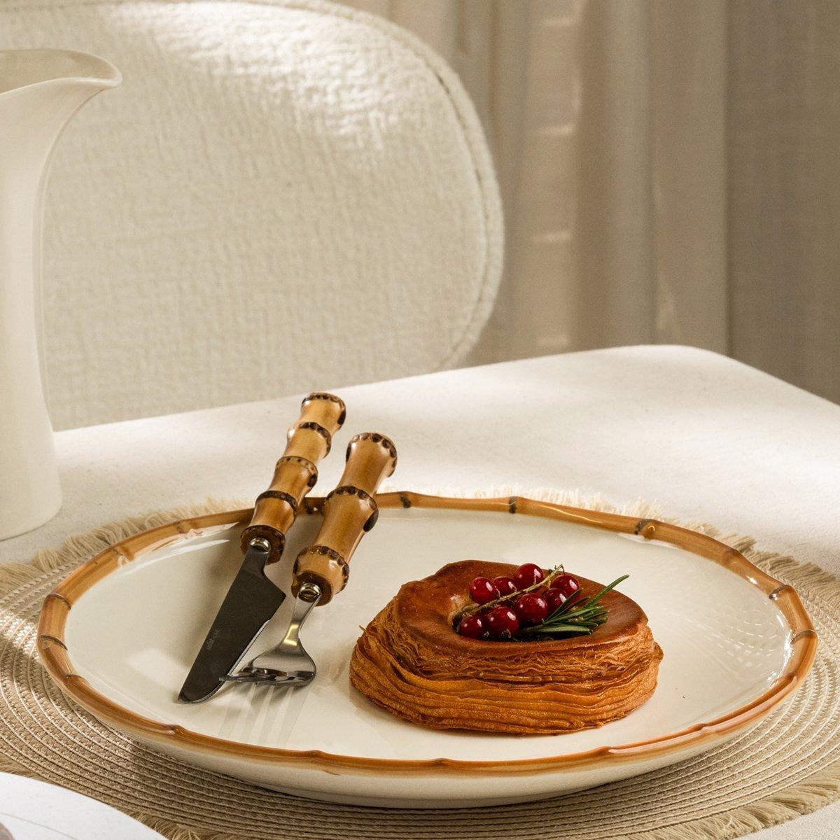 

Bamboo dinner plate beige 28 cm