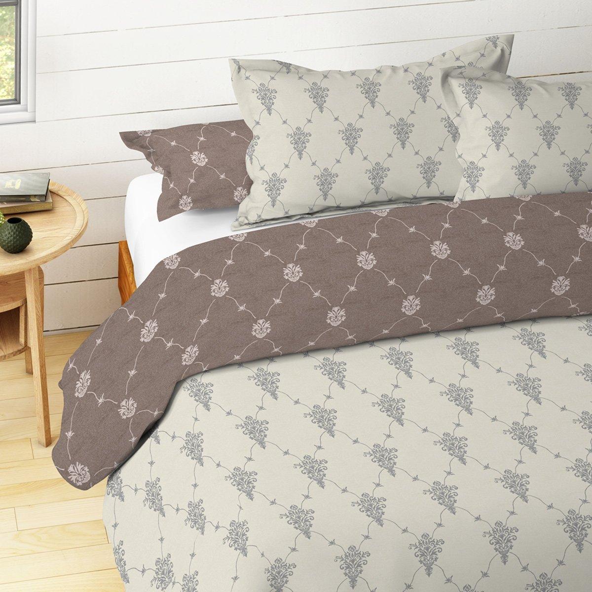 

Mask 5 pcs duvet cover set brown 220x240 cm