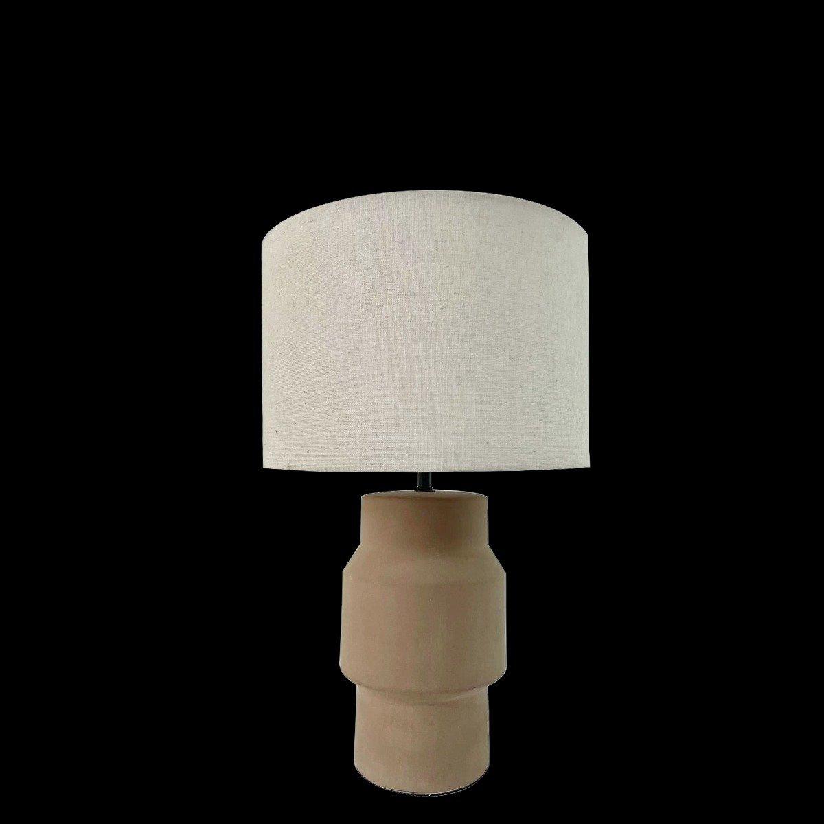 

Evelyn ceramic table lamp taupe d28 x h45 cm