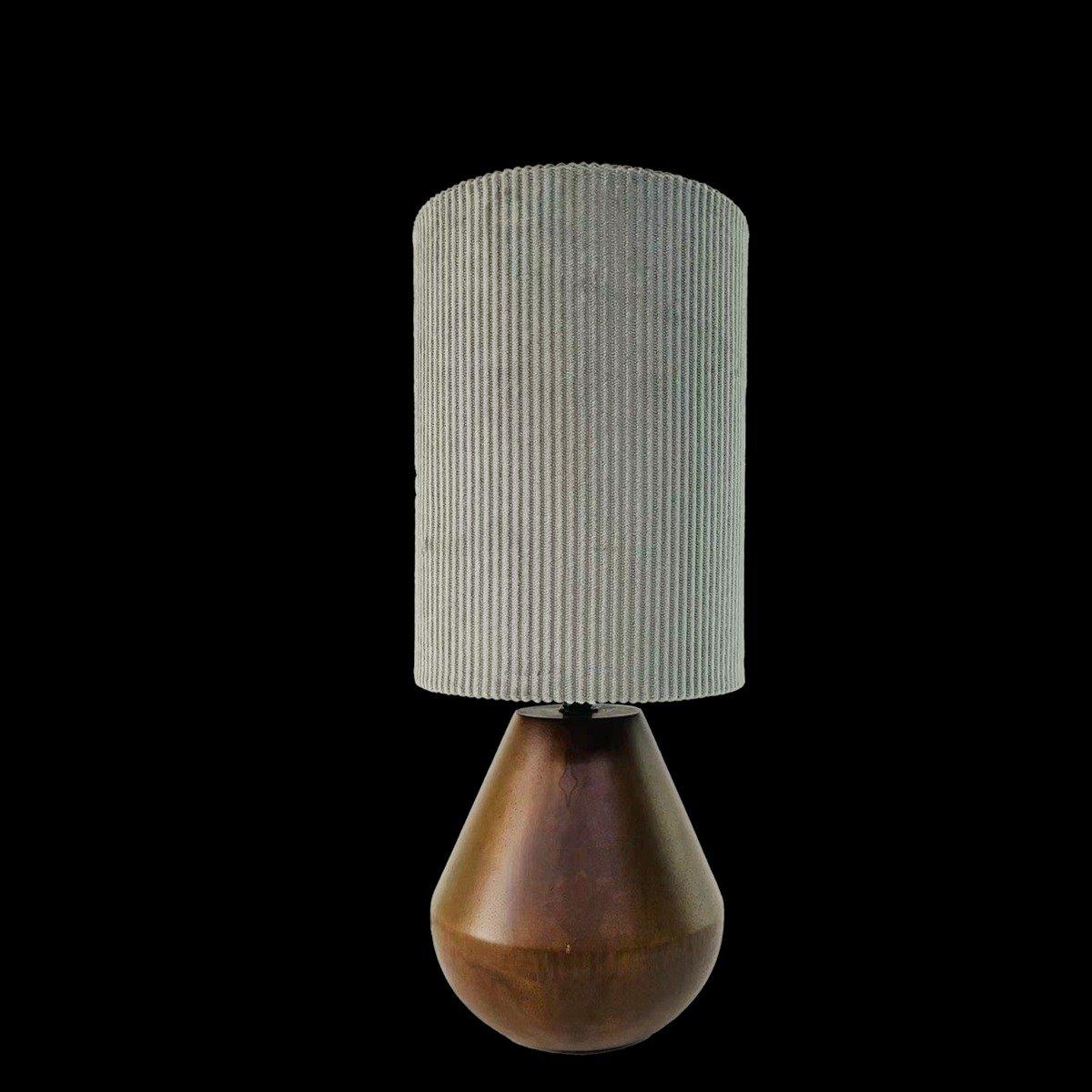 

Renato wood table lamp brown d16 x h39 cm