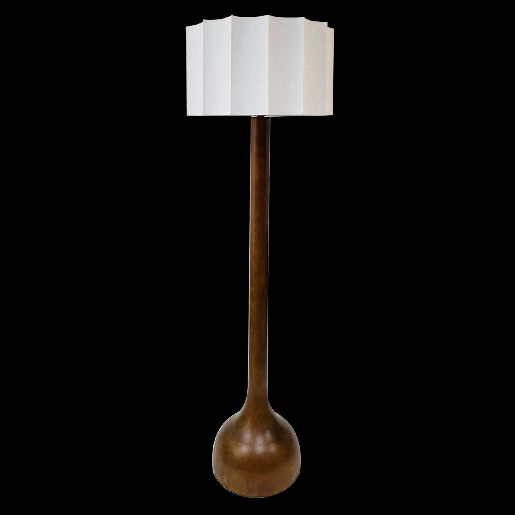 

Flute wood floor lamp white d42 x h150 cm