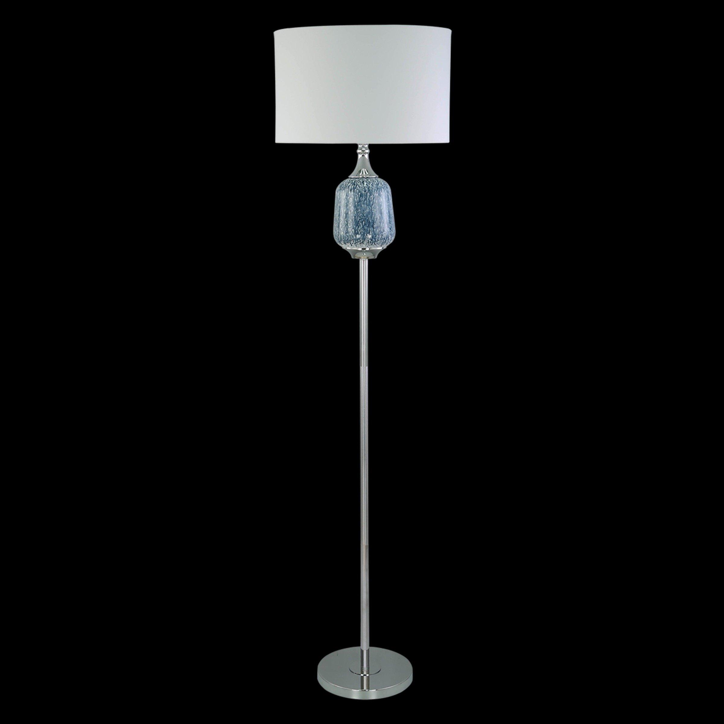 

Flake glass floor lamp blue d41 x h158 cm