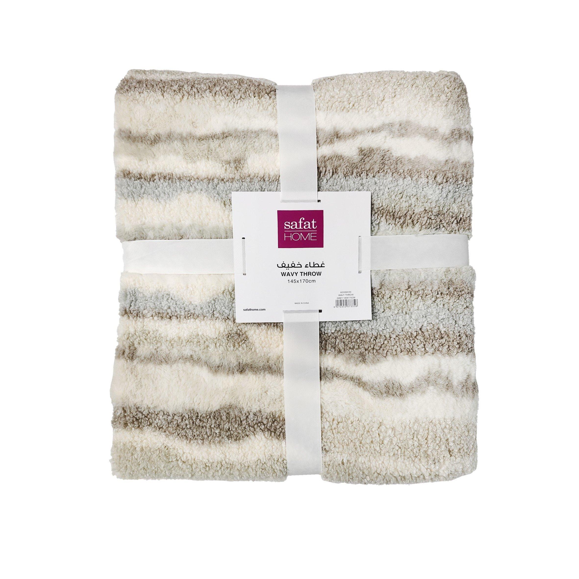 

Wavy throw grey 150x170 cm