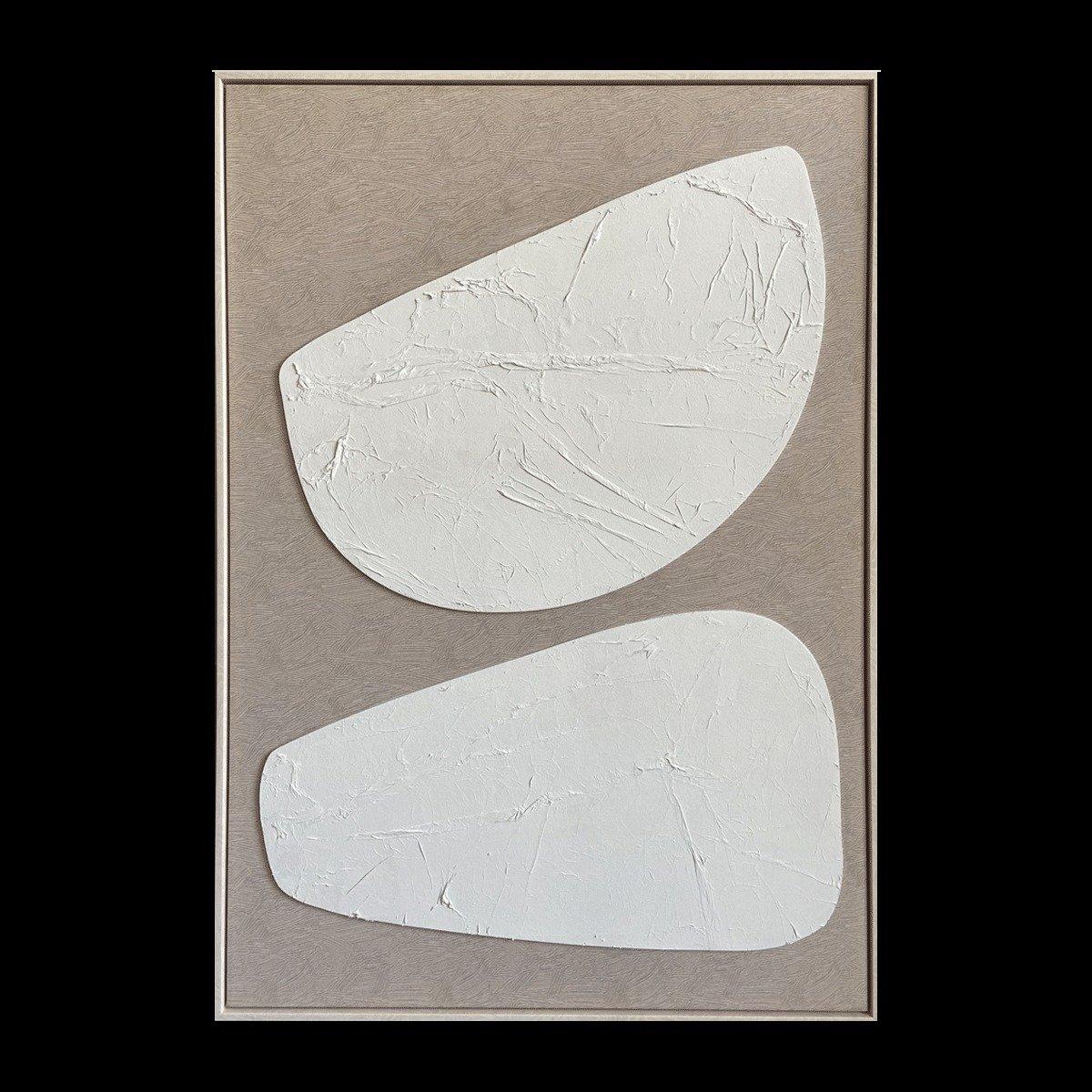 

Load 3d framed art beige white 80x120 cm