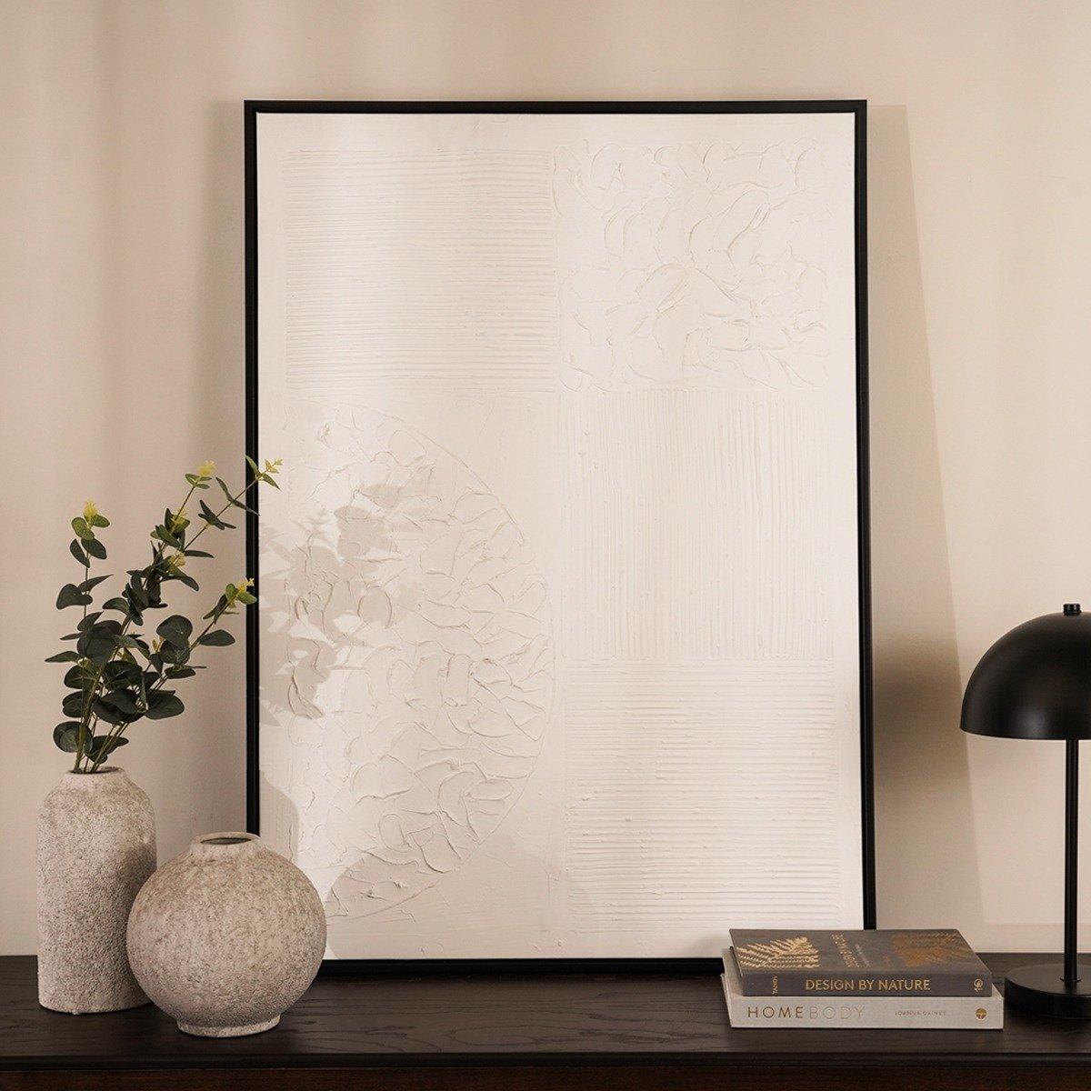 

Zoe framed art grey/white 70x100 cm