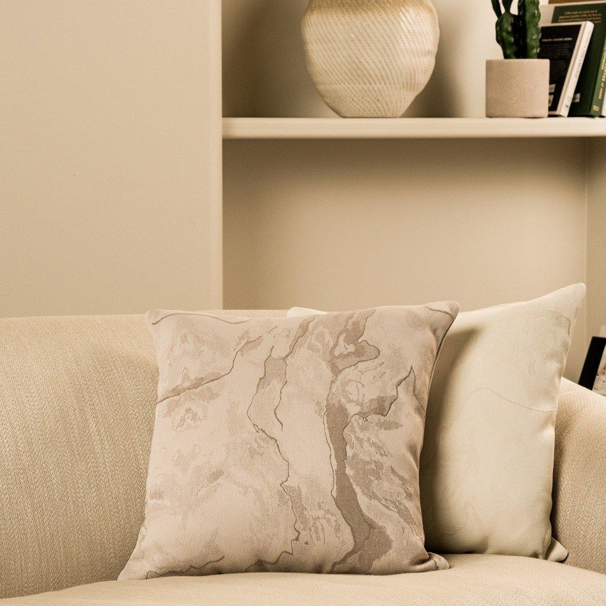 

Marble cushion beige 43x43 cm