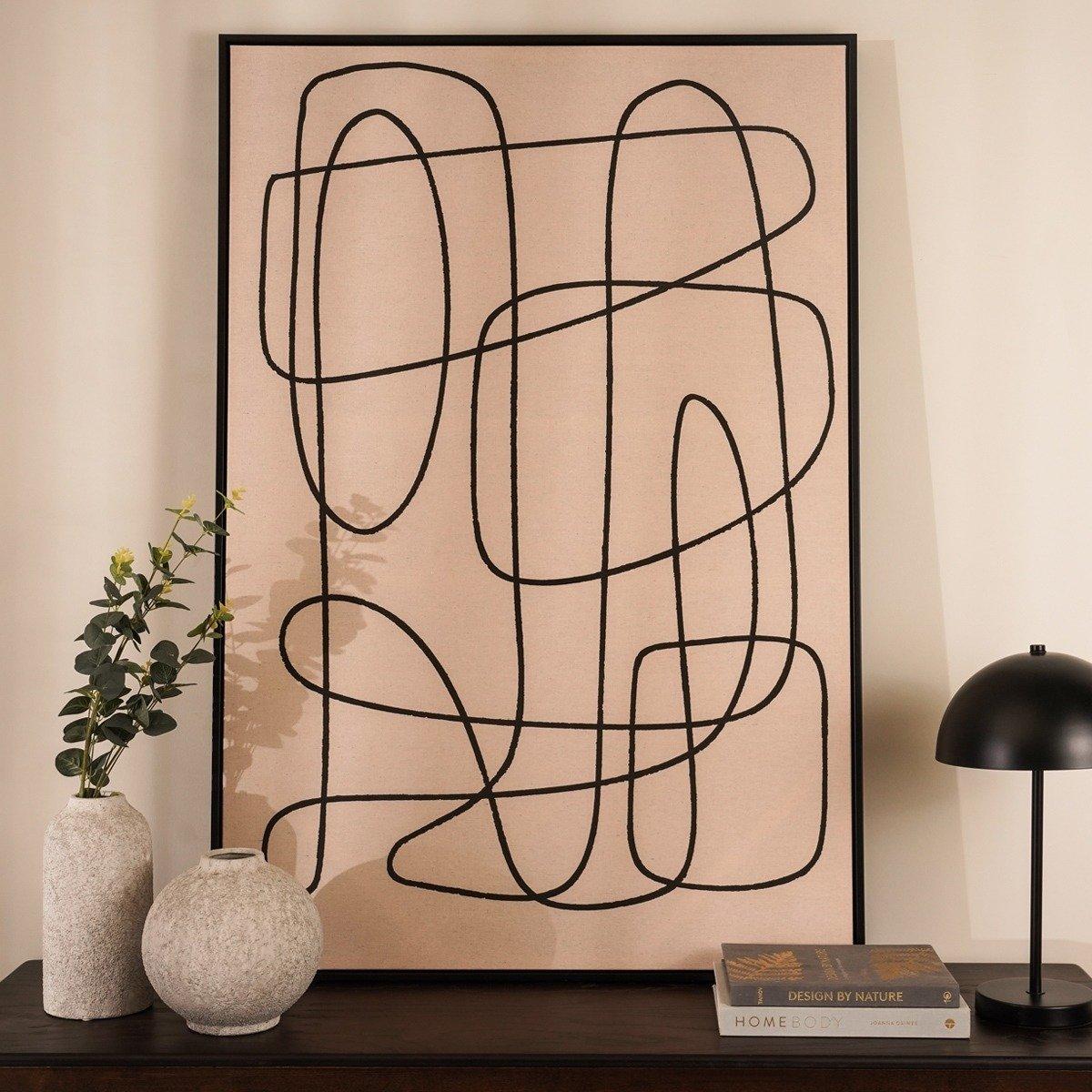 

Evan framed art black 80x120 cm