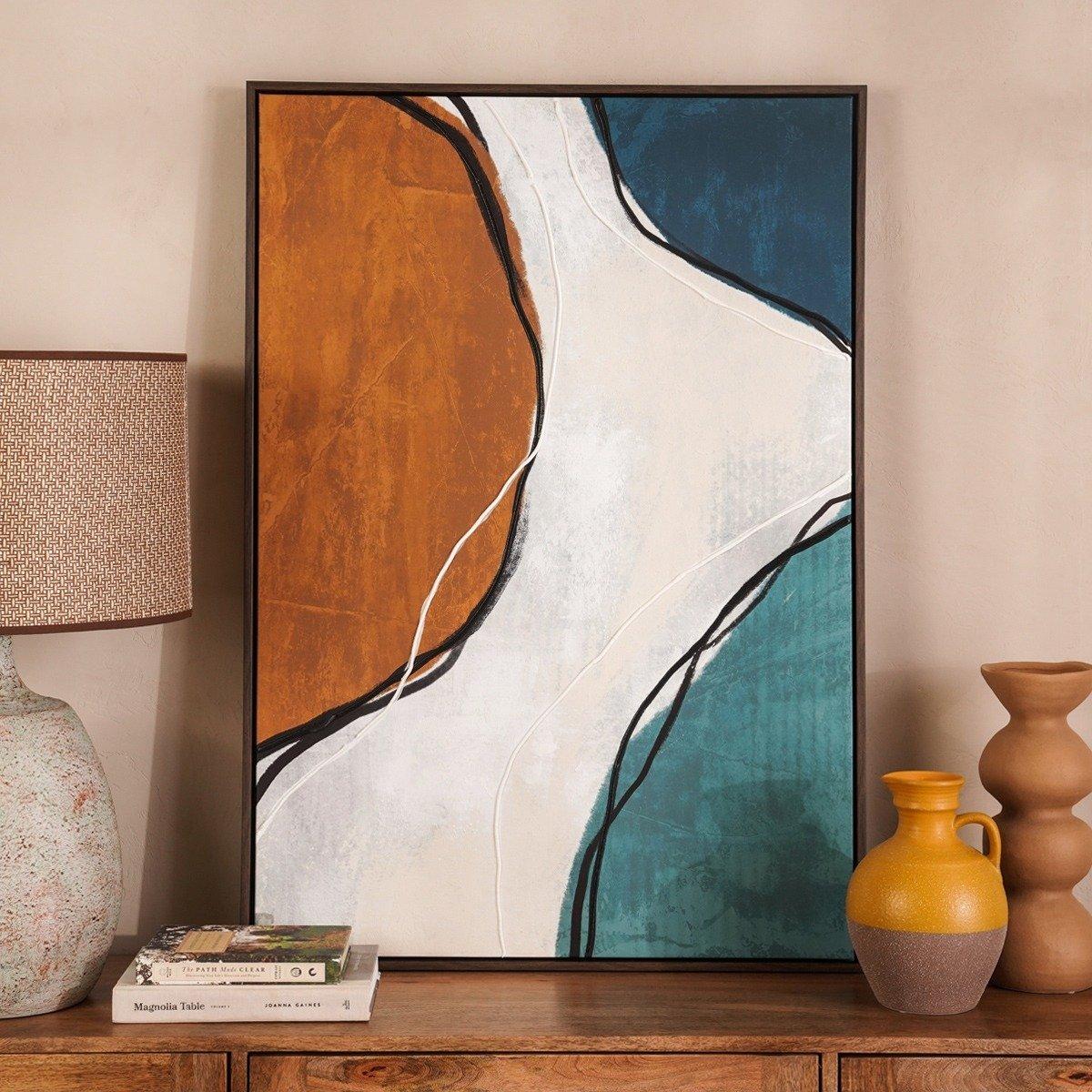 

Zach framed art teal 70x100 cm