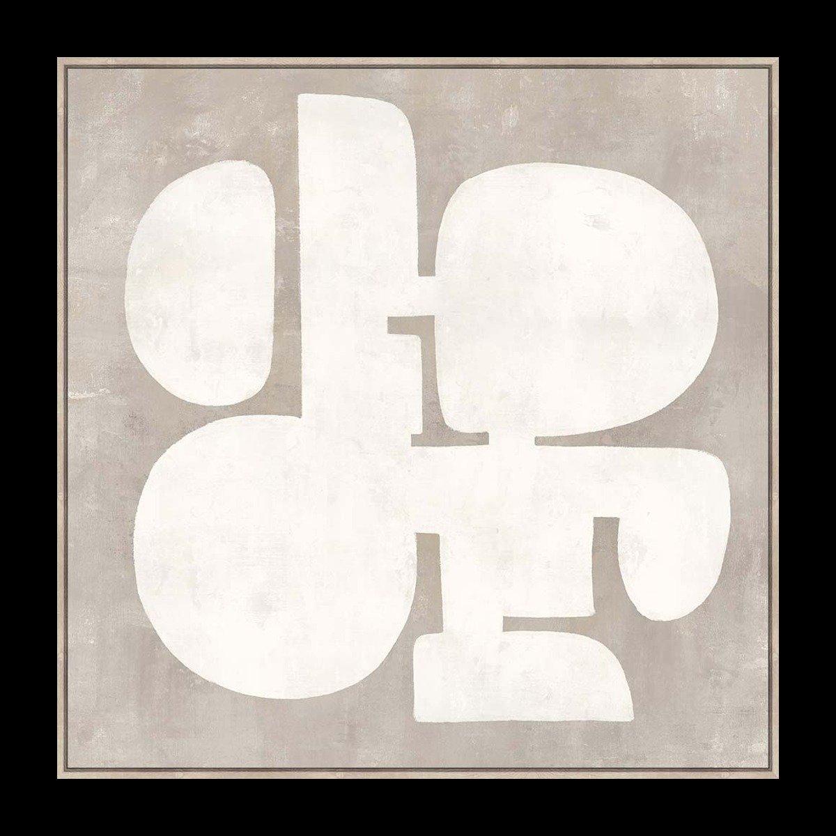 

Fira framed art beige 100x100cm