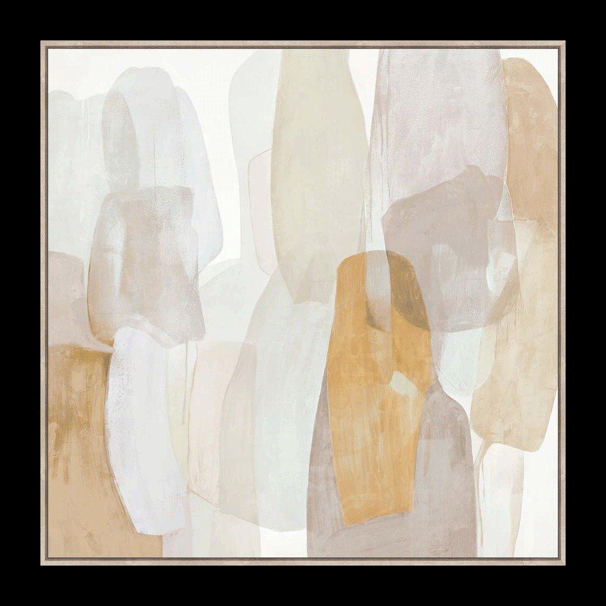 

Mabel framed art beige 100x100cm