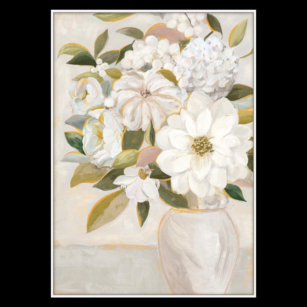 

Flora framed art beige 50x70cm