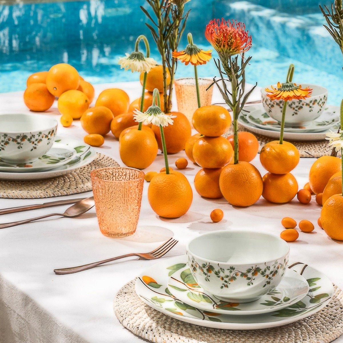 

Citrus dinner set green 18pcs