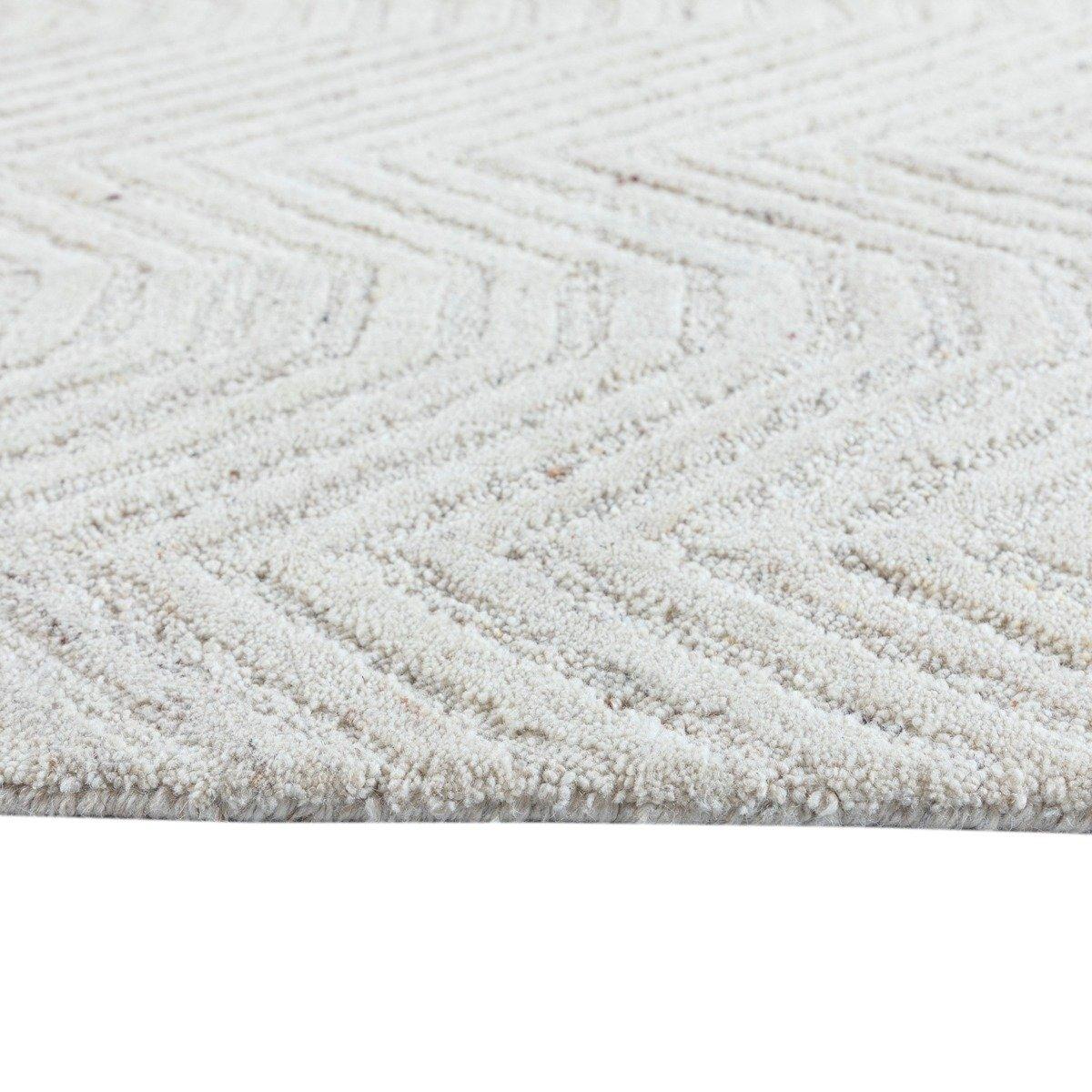 

Crete area rug white 160x230 cm