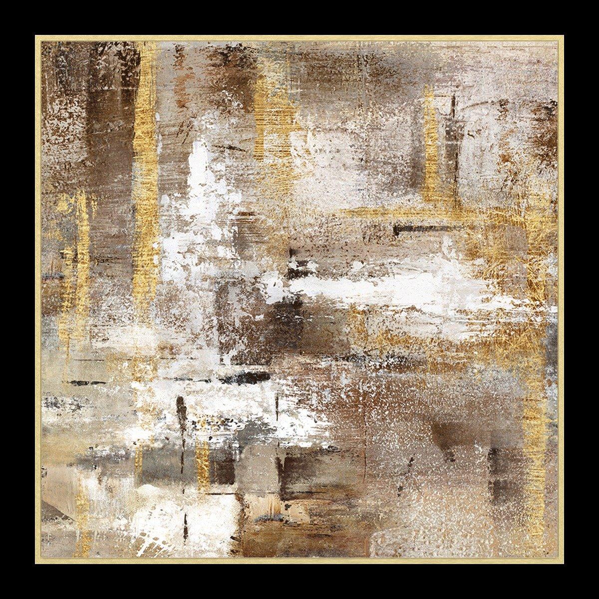 

Blur framed art beige 80x80 cm