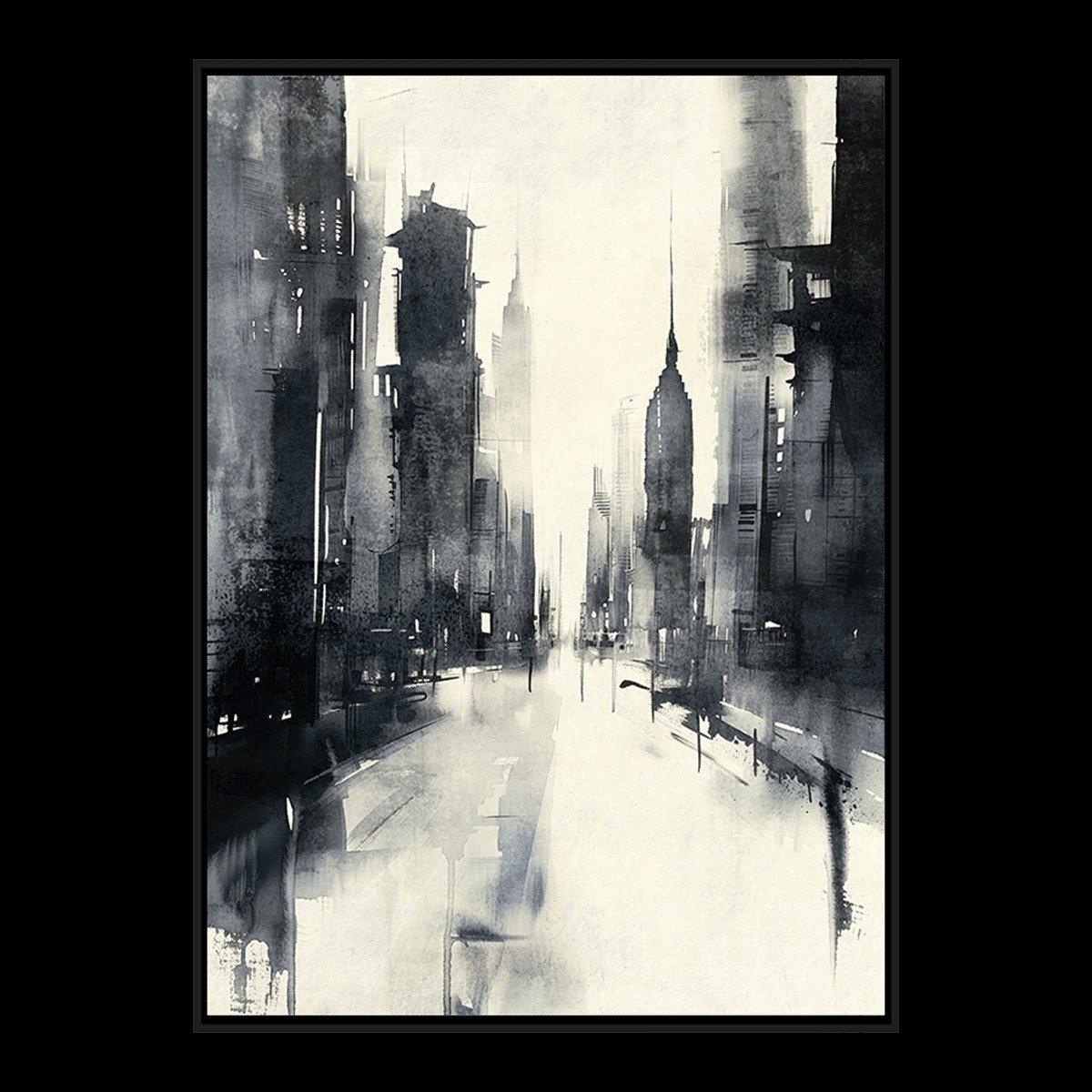 

City framed art grey 50x70 cm