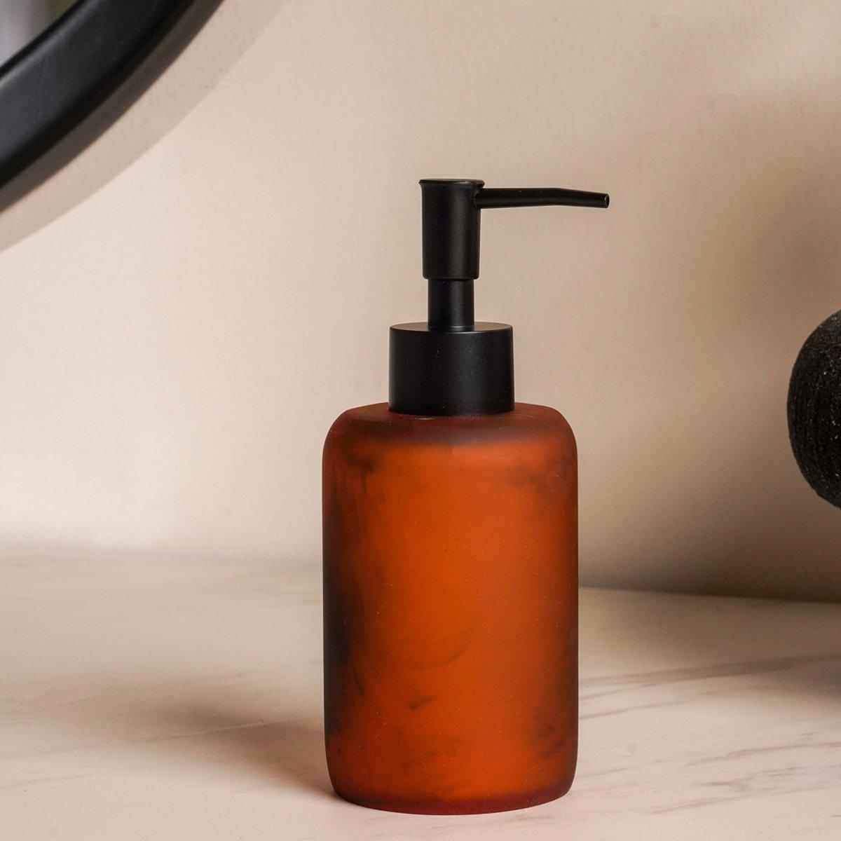 

Swirl liquid dispenser rust h17 cm