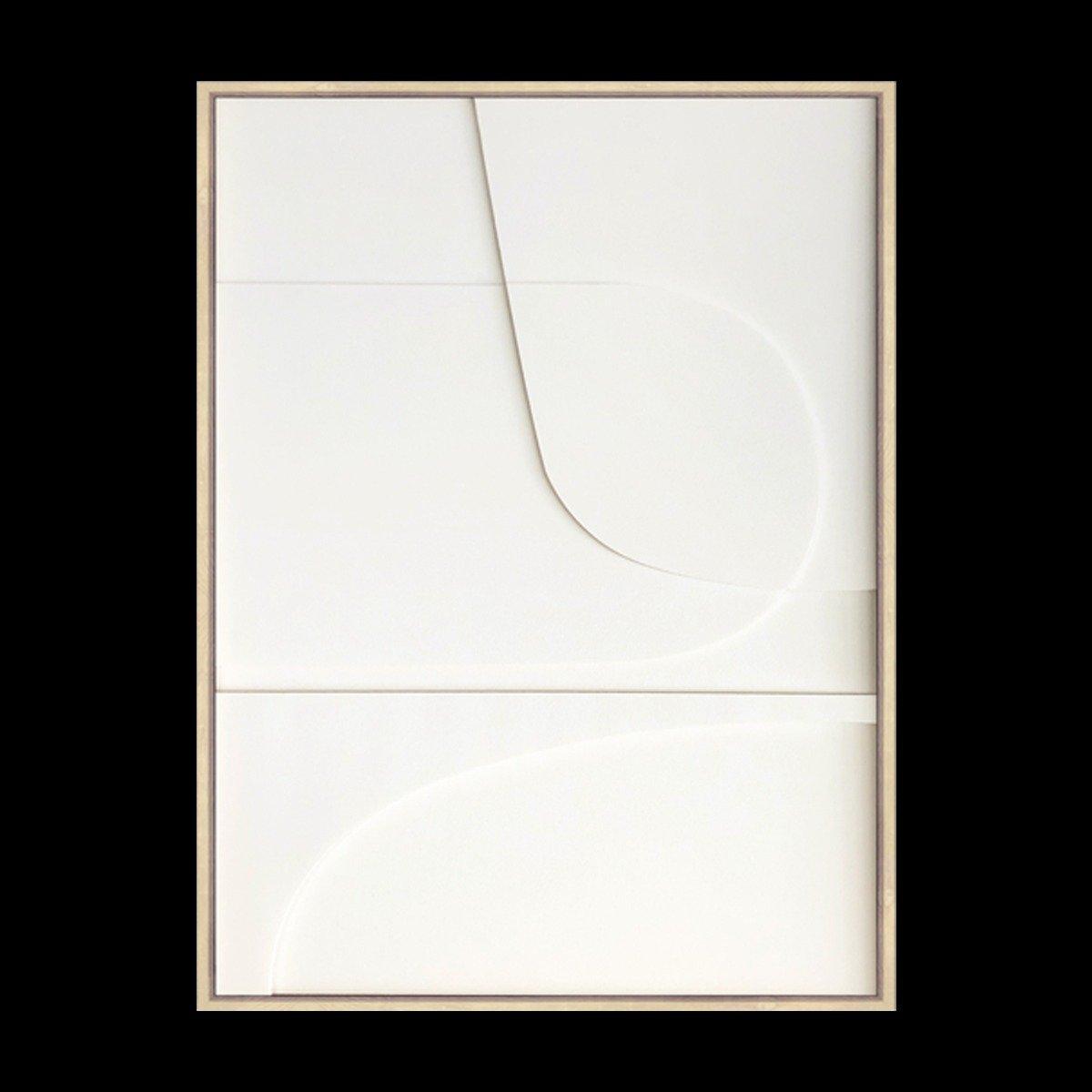 

Trix 3d art with relief white 55x75 cm