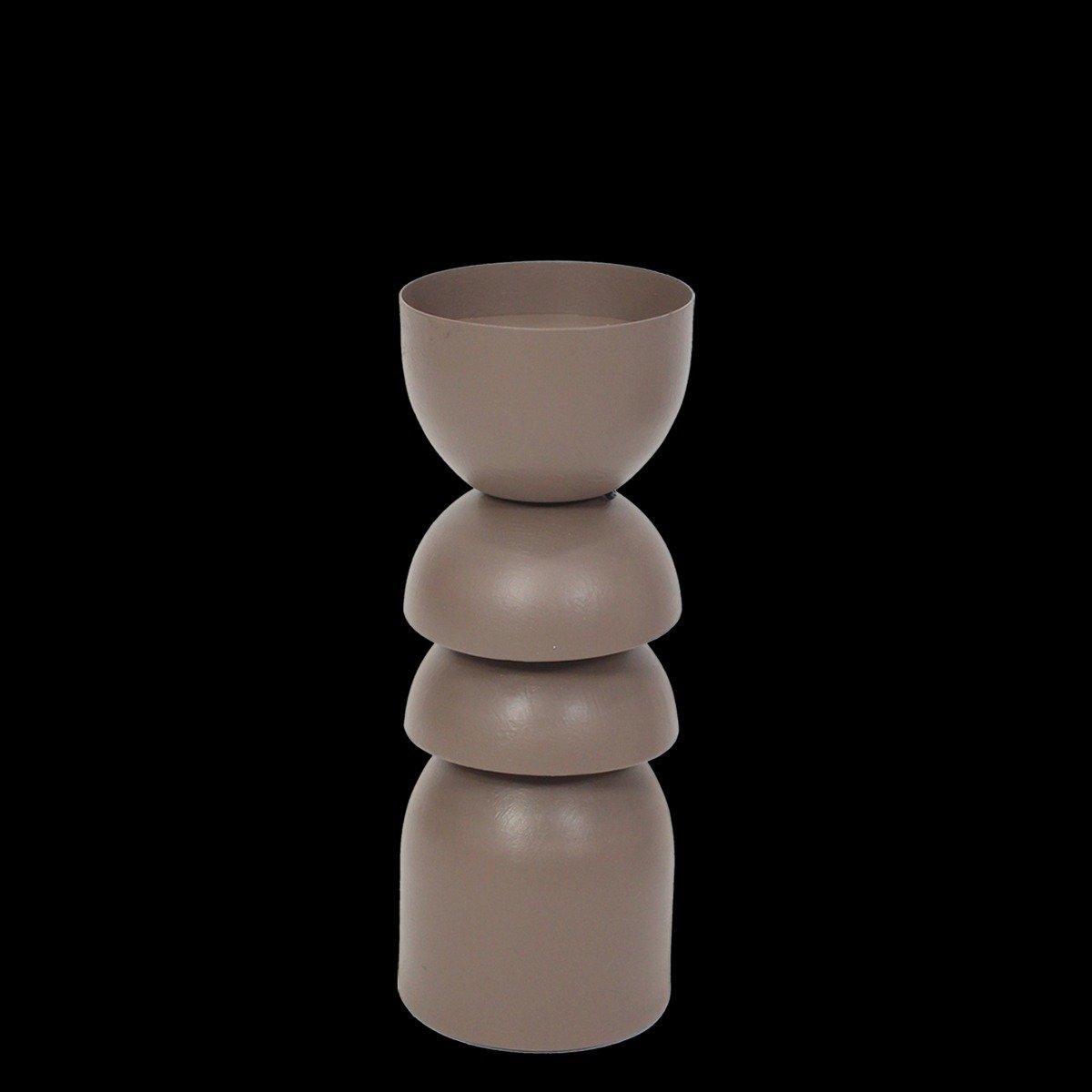 

Gela candle holder brown 11x11x29. 5 cm