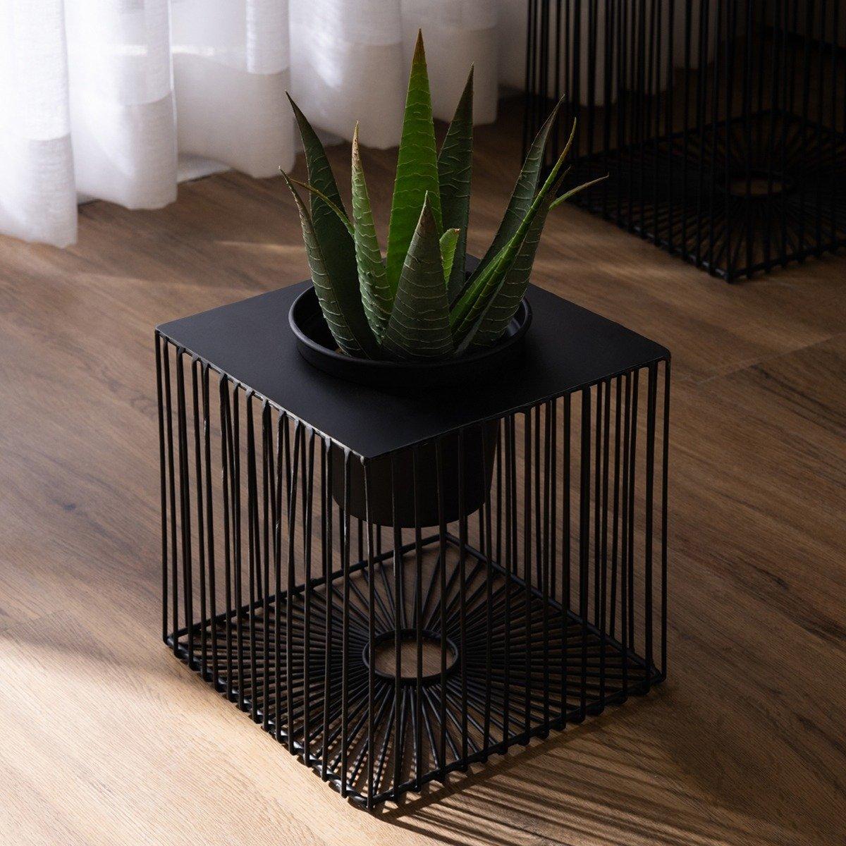 

Stell planter black 22x22x24 cm