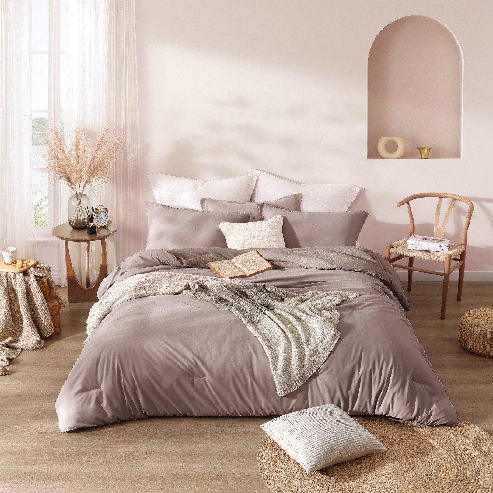 

Hello 5pcs bed in a bag comforter set grey 240x260 cm