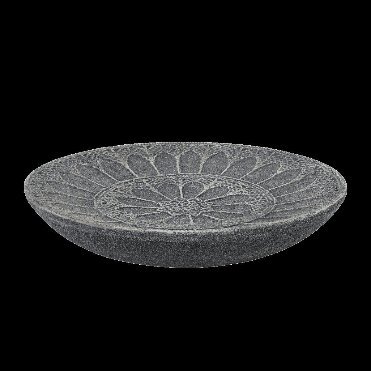

Palace deco plate grey 35x6x35 cm