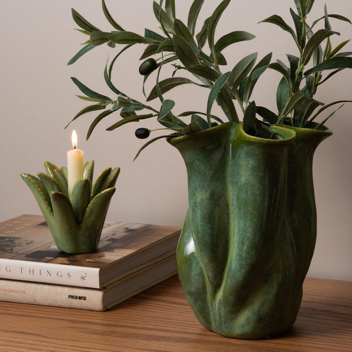 

Aloe vera vase green 19. 7x19. 5x24. 3 cm