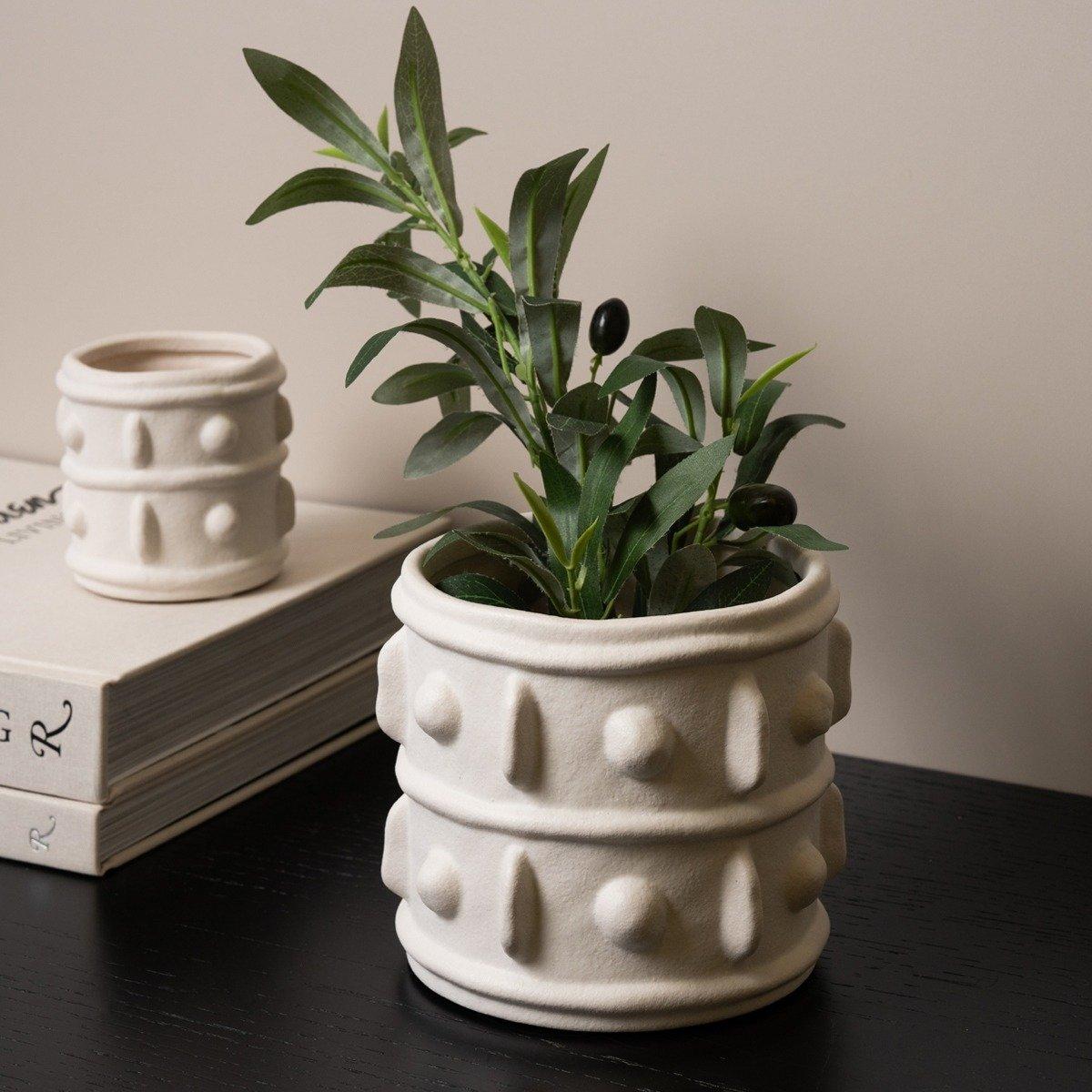

Crown planter white 14. 7x14. 5x13 cm