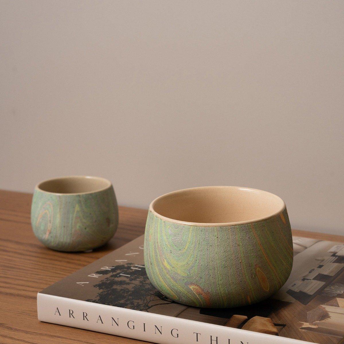 

Dubbie pot green 9x9x6. 7 cm