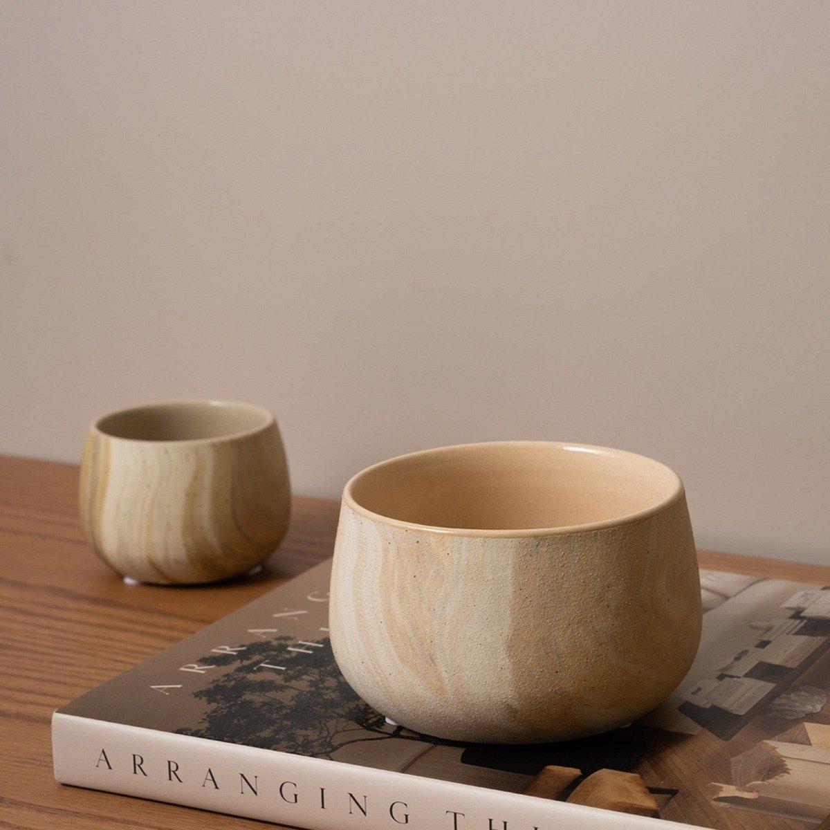 

Dubbie pot beige 9x9x6. 7 cm