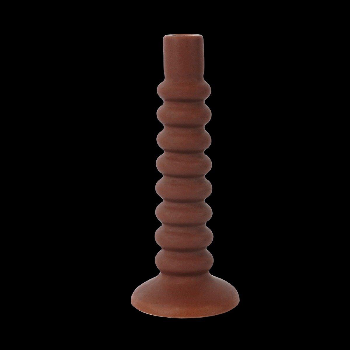 

Firelight candle holder brown 10. 7x10. 7x26 cm